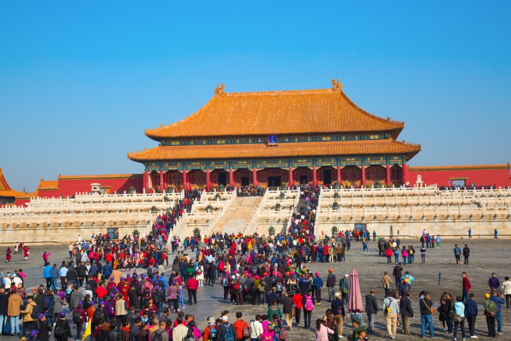 Vue panoramique sur la Cité Interdite, un incontournable de notre itinéraire Pékin 3 jours.