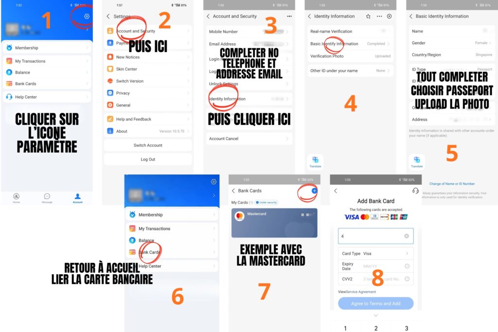 Liez votre carte bancaire internationale pour Alipay