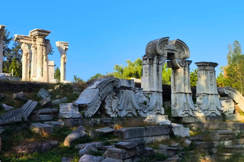 Ruines du Vieux Palais d’Été Yuanmingyuan à Pékin