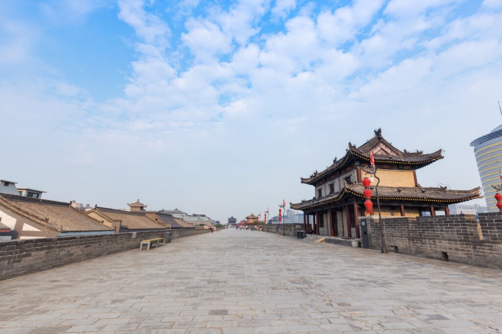 les larges remparts de Xi'an