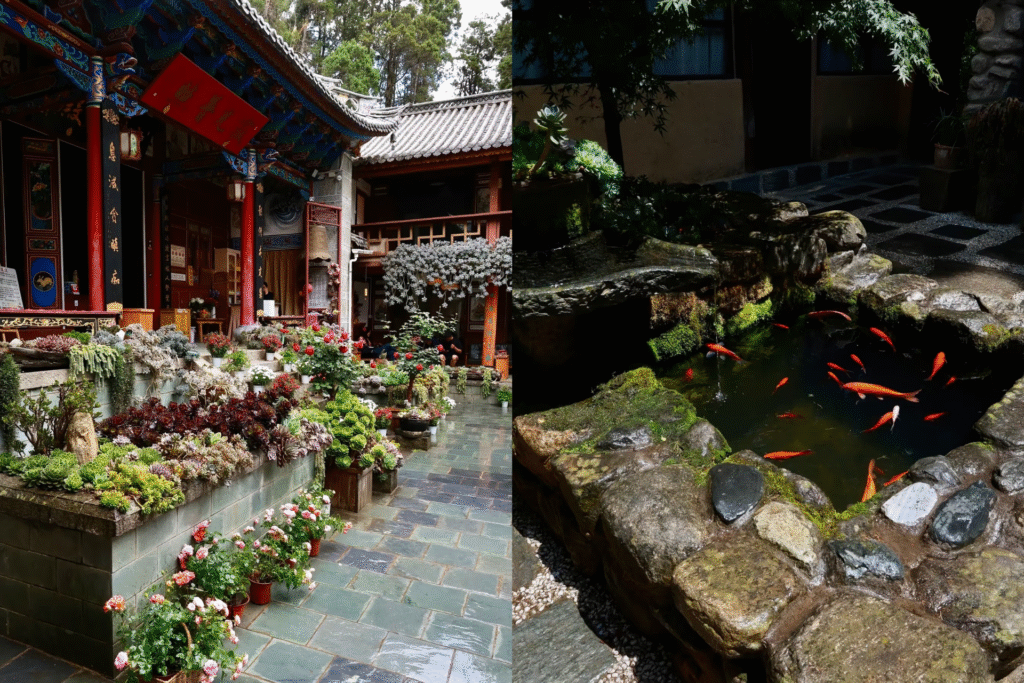 La cour fleurie du temple Jizhao'an