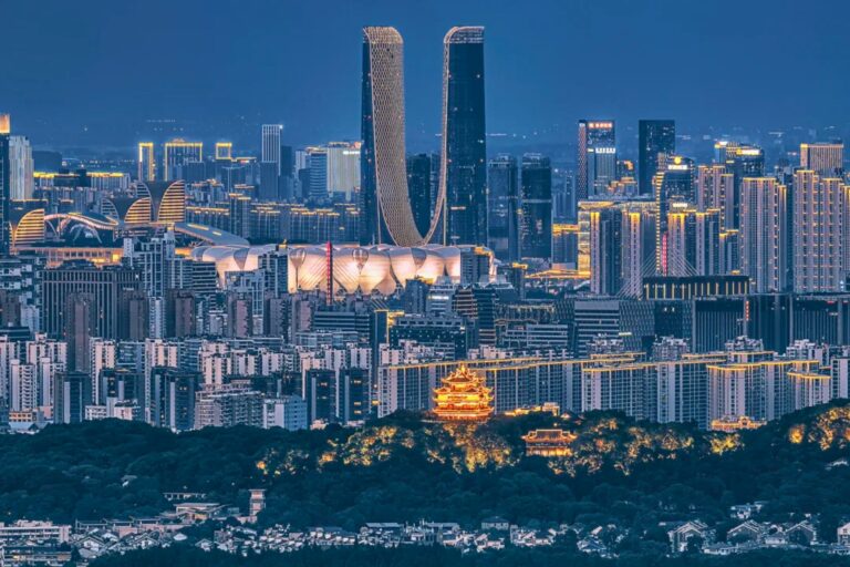 Hangzhou vue sur le lac d'Ouest