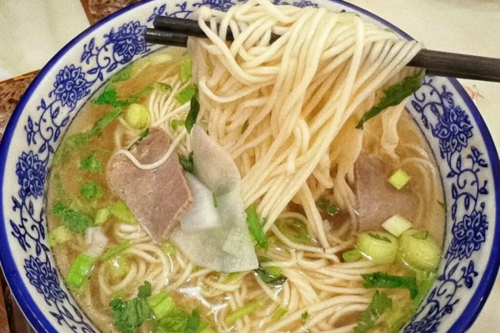 Un bol de nouilles Lanzhou