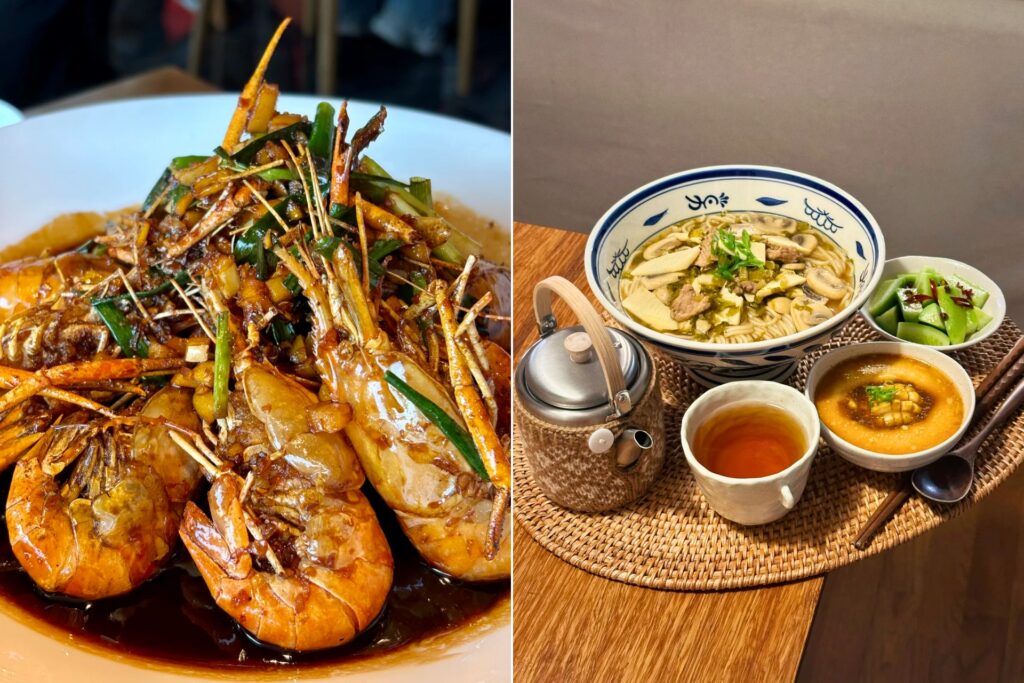 油爆虾 Yóubào xiā & 片儿川 Piàn’ér chuān