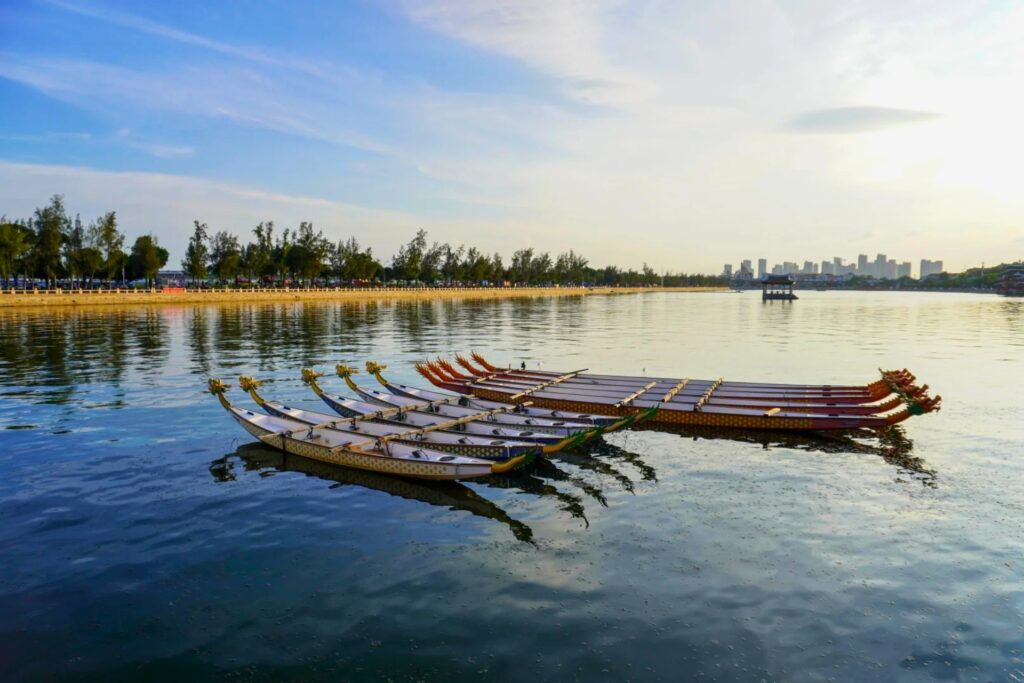 Étang aux bateaux-dragons 龙舟池 à Jimei, lieu paisible de Xiamen