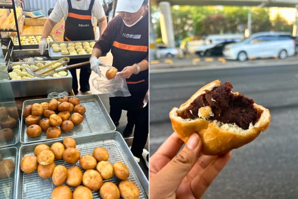 Pains frits traditionnels de la boulangerie 宏发红西饼屋 à Qingdao