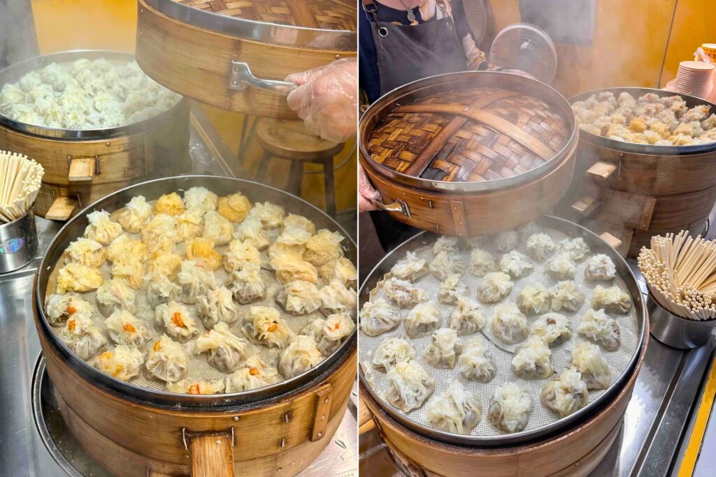 Shaomai de Wuhan 重油烧麦, raviolis vapeur au riz gluant et poivre noir