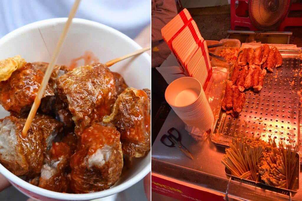 Wuxiang juan 五香卷, rouleau frit traditionnel du marché de Bashi à Xiamen