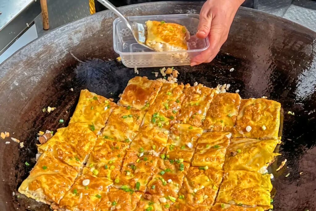 三鲜豆皮 croustillant, spécialité du petit-déjeuner de Wuhan