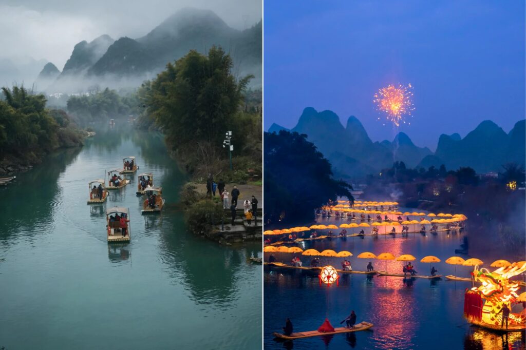 阳朔遇龙河